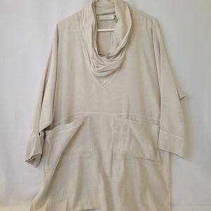 Soft Surroundings Cream Cowl Neck Top